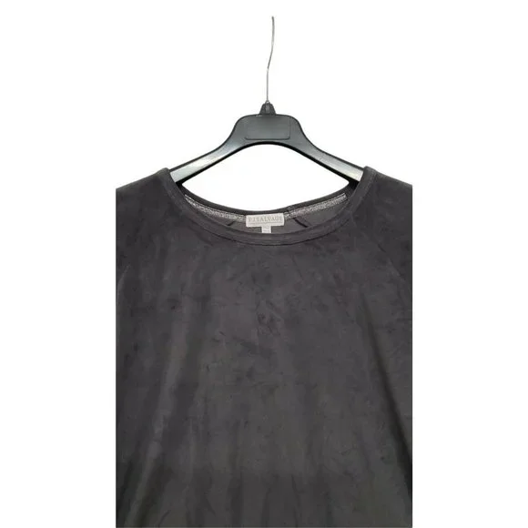 PJ Salvage Lounge plus size 3x Grey Oh My Velour Top Ribbed Cuff sleepwe… - Picture 3 of 7